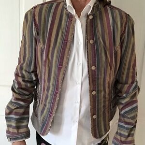 LaRok Striped Jacket with Multi Colors